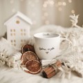 Biały Kubek Porcelanowy 300 ml - Napis Dziadku Dobrze, Że Jesteś na Dzień Dziadka dla Dziadka Kubek porcelanowy ze złotym zdobieniem Biały Kubek Porcelanowy 300 ml - Napis Dziadku Dobrze, Że Jesteś na Dzień Dziadka