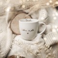 Biały kubek porcelanowy 300 ml - złoty napis Dziadku dobrze, że jesteś dla dziadka na Dzień Dziadka Eleganckie opakowanie prezentowe kubka porcelanowego ze złotym zdobieniem Nadzwyczajnie.pl — Dziadku dobrze, że jesteś
