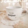 Biały Kubek Porcelanowy 500 ml - Napis Być Może Jest Tu Prosecco dla Miłośniczki Prosecco na Wieczór Panieński Kubek porcelanowy ze złotym zdobieniem Biały Kubek Porcelanowy 500 ml - Napis Być Może Jest Tu Prosecco dla Miłośniczki