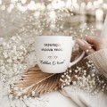 Kubek 300 ml - Najpiękniejsze wyznanie miłości: "Zrobiłem Ci kawę!" Kubek porcelanowy ze złotym zdobieniem Najpiękniejsze wyznanie miłości: "Zrobiłem Ci kawę!" Nadzwyczajnie.pl — widok z