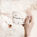Biały Kubek Porcelanowy 300 ml - Napis Taka Przyjaciółka To Skarb i Złote Serduszka na Urodziny dla Przyjaciółki Kubek porcelanowy ze złotym zdobieniem Biały Kubek Porcelanowy 300 ml - Napis Taka Przyjaciółka To Skarb i Złote