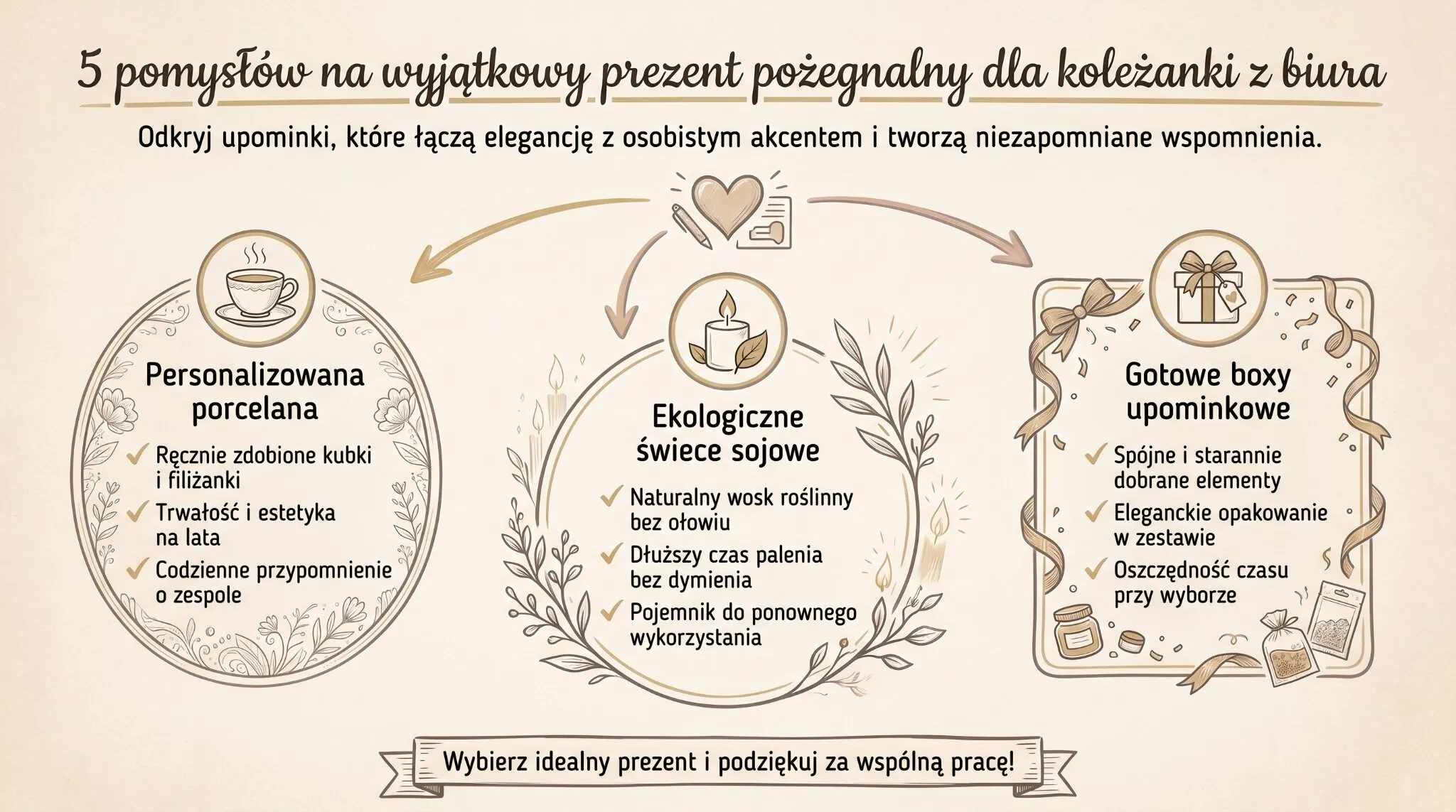 5 pomysłów na wyjątkowy prezent pożegnalny dla koleżanki z biura