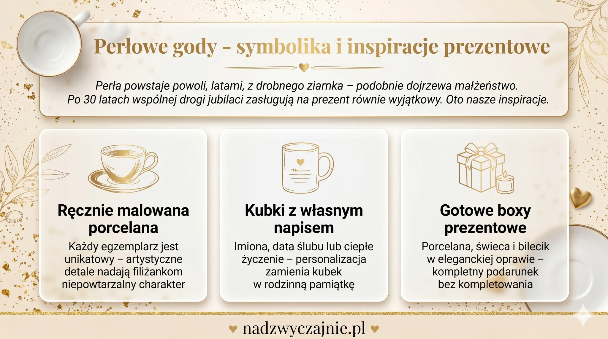 Perłowe gody - symbolika i inspiracje prezentowe
