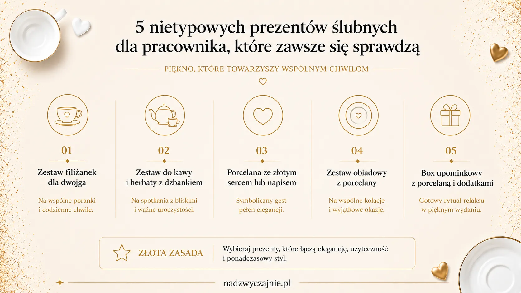5 nietypowych prezentów ślubnych dla pracownika, które zawsze się sprawdzą