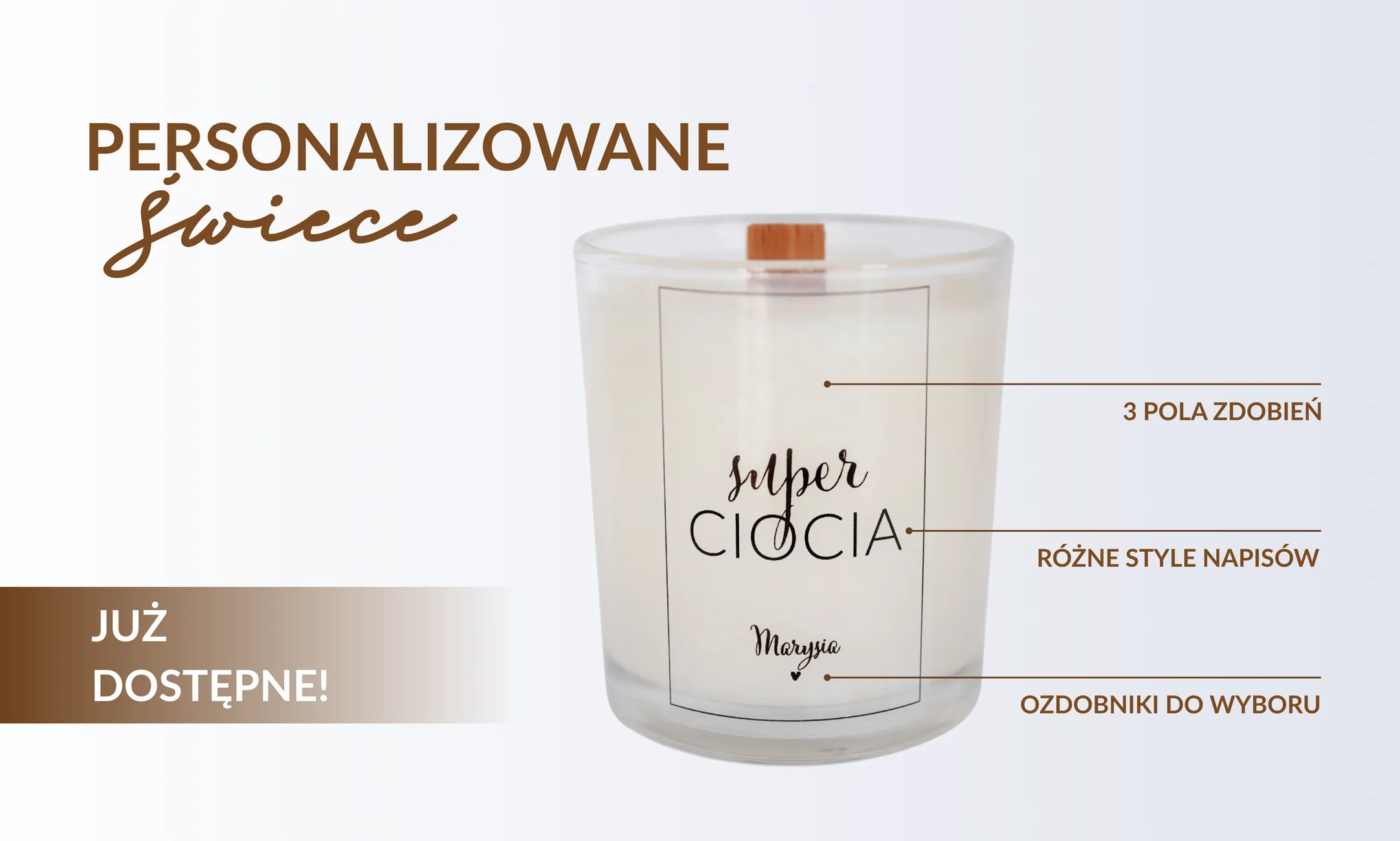 Personalizowana świeca