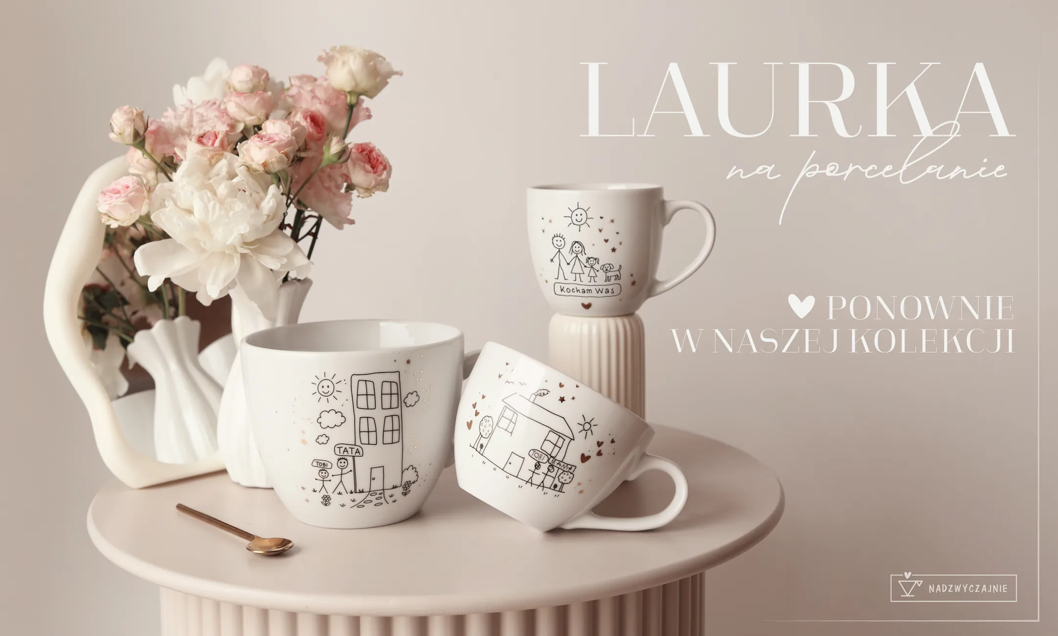 Laurka na porcelanie