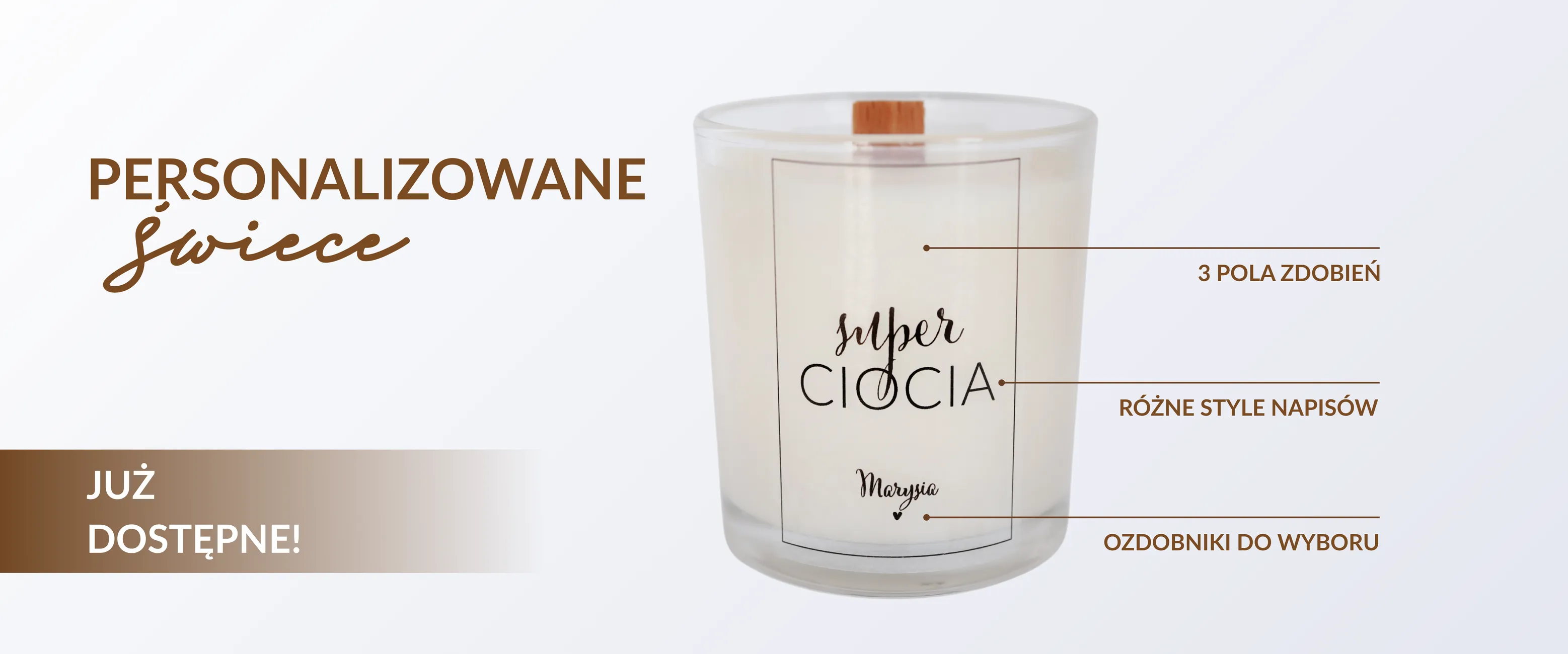 Personalizowane świece