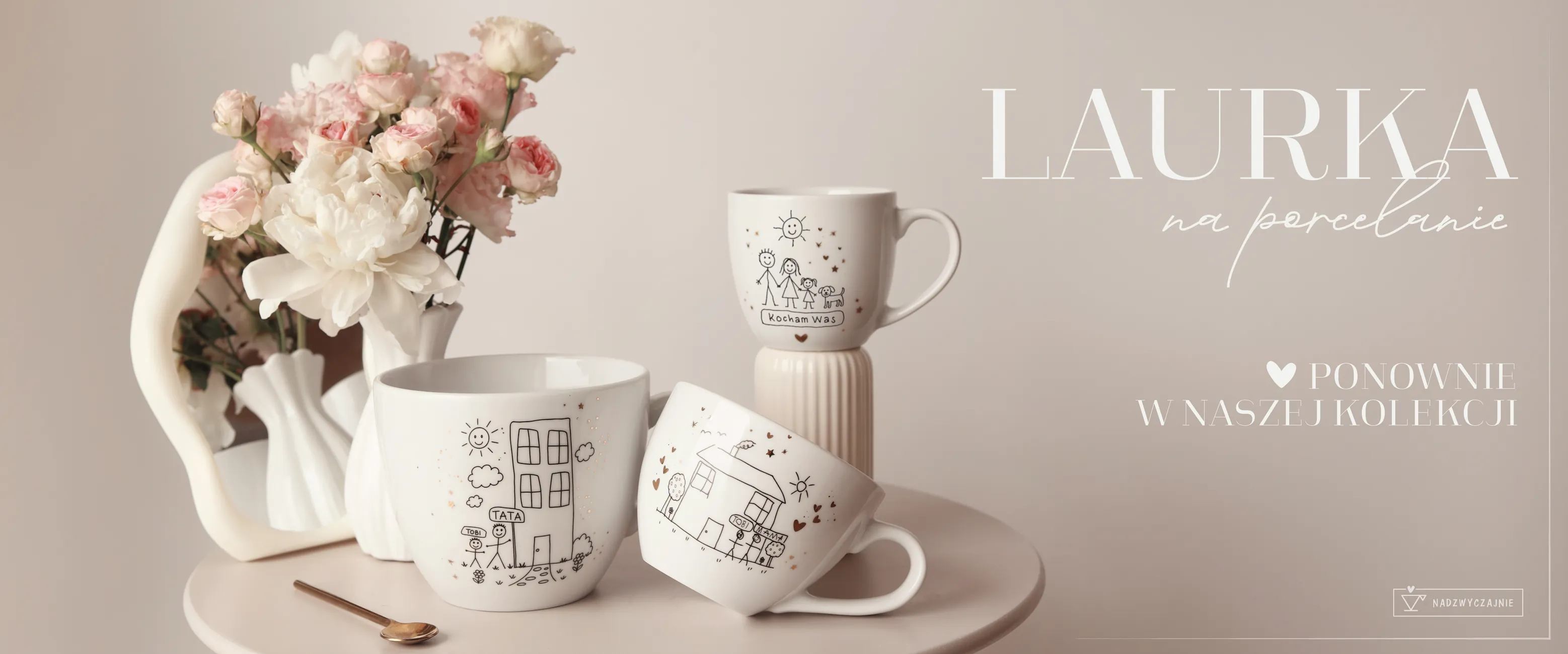 Laurka na porcelanie